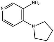 3-AMINO-4-(PYRROLIDINO)PYRIDINE Struktur