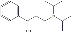 3-[bis(propan-2-yl)amino]-1-phenylpropan-1-ol Struktur