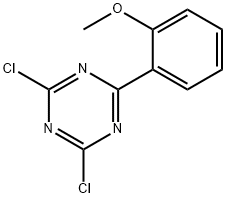 2,4-Dichloro-6-(2-methoxyphenyl)-1,3,5-triazine Struktur