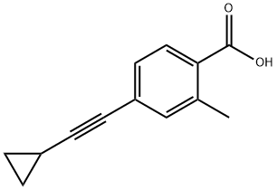 4-(Cyclopropylethynyl)-2-methylbenzoic acid Struktur