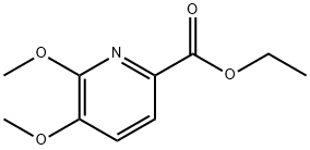 2-Pyridinecarboxylic acid, 5,6-dimethoxy-, ethyl ester Struktur