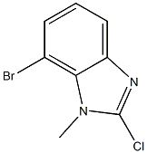 7-bromo-2-chloro-1-methyl-1H-benzimidazole Struktur