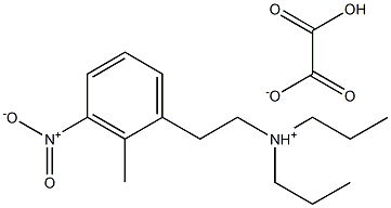 2-Methyl-3-nitrophenylethyl-N,N-di-n-propyl ammonium oxalate Struktur