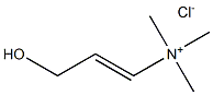 3-Hydroxy-1-propenyl-trimethylammonium chloride Struktur