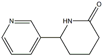 6-(3-pyridinyl)-2-piperidinone Struktur