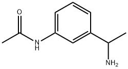 N-[3-(1-aminoethyl)phenyl]acetamide Struktur