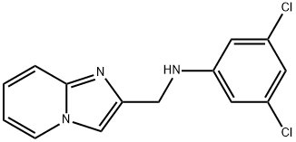 3,5-dichloro-N-{imidazo[1,2-a]pyridin-2-ylmethyl}aniline Struktur