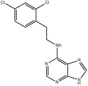 N-[2-(2,4-dichlorophenyl)ethyl]-7H-purin-6-amine Struktur