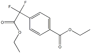 Ethyl 4-(2-Ethoxy-1,1-difluoro-2-oxoethyl)benzoate Struktur