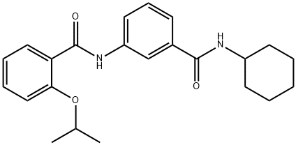 N-{3-[(cyclohexylamino)carbonyl]phenyl}-2-isopropoxybenzamide Struktur