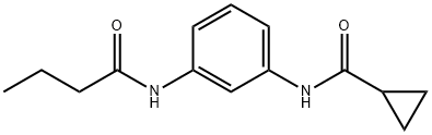 N-[3-(butyrylamino)phenyl]cyclopropanecarboxamide Struktur