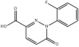 1-(2-fluorophenyl)-6-oxo-1,6-dihydropyridazine-3-carboxylic acid Struktur