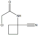 2-chloro-N-(1-cyanocyclobutyl)acetamide Struktur