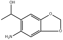 1-(6-AMINO-2H-1,3-BENZODIOXOL-5-YL)ETHAN-1-OL Struktur