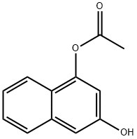 3-hydroxynaphthalen-1-yl acetate Struktur