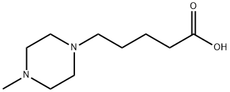 5-(4-methylpiperazin-1-yl)pentanoic acid Struktur