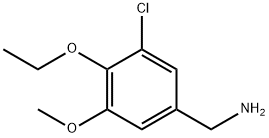 (3-chloro-4-ethoxy-5-methoxyphenyl)methanamine Struktur