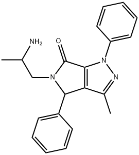 5-(2-aminopropyl)-3-methyl-1,4-diphenyl-4,5-dihydropyrrolo[3,4-c]pyrazol-6(1H)-one Struktur