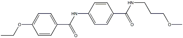 4-ethoxy-N-(4-{[(3-methoxypropyl)amino]carbonyl}phenyl)benzamide Struktur