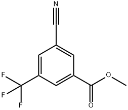 Methyl 3-Cyano-5-(trifluoromethyl)benzoate Struktur