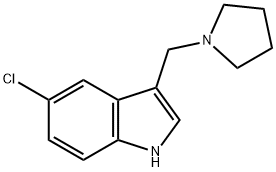 1H-Indole, 5-chloro-3-(1-pyrrolidinylMethyl)- Struktur