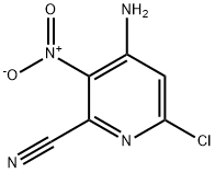 4-AMino-6-chloro-3-nitro-2-pyridinecarbonitrile Struktur