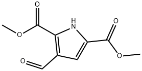 1H-Pyrrole-2,5-dicarboxylic acid, 3-formyl-, 2,5-dimethyl ester Struktur