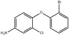 4-(2-bromophenoxy)-3-chloroaniline Struktur