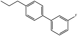 4'-propyl-3-fluorobiphenyl Struktur