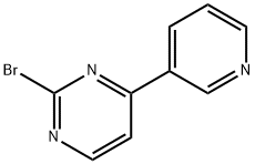 2-Bromo-4-(3-pyridyl)pyrimidine Struktur