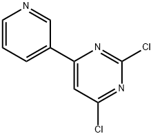 2,4-Dichloro-6-(3-pyridyl)pyrimidine Struktur