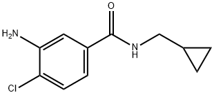 3-amino-4-chloro-N-(cyclopropylmethyl)benzamide Struktur