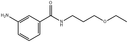 3-amino-N-(3-ethoxypropyl)benzamide Struktur