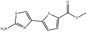 2-Thiophenecarboxylic acid, 5-(2-aMino-4-thiazolyl)-, Methyl ester Struktur