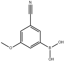 (3-CYANO-5-METHOXYPHENYL)BORONIC ACID Struktur