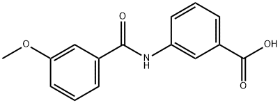 3-[(3-methoxybenzoyl)amino]benzoic acid Struktur