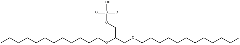 1-Propanol, 2,3-bis(dodecyloxy)-, 1-(hydrogen sulfate) Struktur