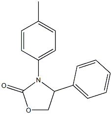 4-PHENYL-3-P-TOLYL-OXAZOLIDIN-2-ONE Struktur