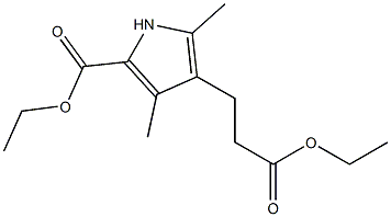 5-ETHOXYCARBONYL-2,4-DIMETHYL-1H-PYRROLE-3-PROPANOIC ACID ETHYL ESTER Struktur