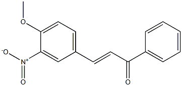 3Nitro-4-MethoxyChalcone Struktur