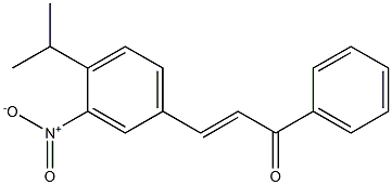 4Isopropyl-3-NitroChalcone Struktur