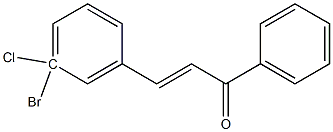 3-Chloro-3BromoChalcone Struktur