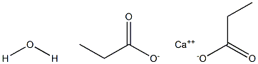 Calcium propanate monohydrate Struktur