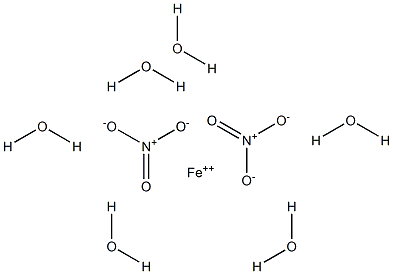 Iron(II) nitrate hexahydrate Struktur