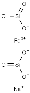 Iron(III) sodium silicate Struktur