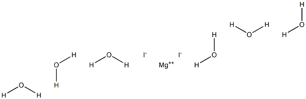 Magnesium iodide hexahydrate Struktur