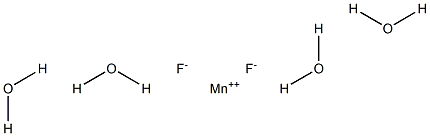 Manganese(II) fluoride tetrahydrate Struktur