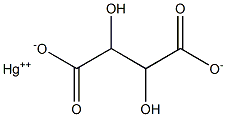 Mercury(II) tartrate Struktur