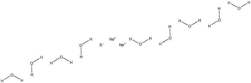 Sodium sulfide nonahydrate Struktur