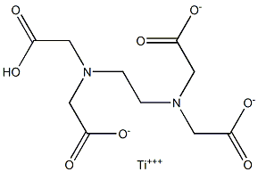 Titanium(III) hydrogen EDTA Struktur